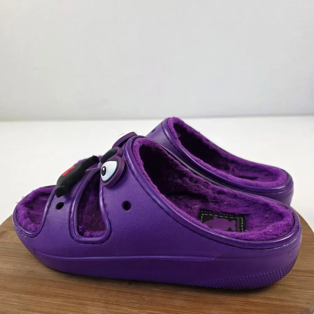 Mcdonald`s x Crocs‎ Grimace Purple Unisex Cozzzy Sandals Sz 8 Womens Sz 6 Mens